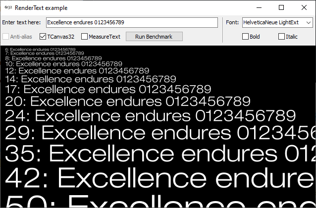 RenderText