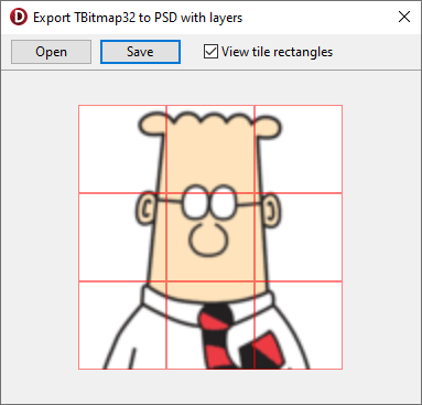 Bitmap32 to PSD layers