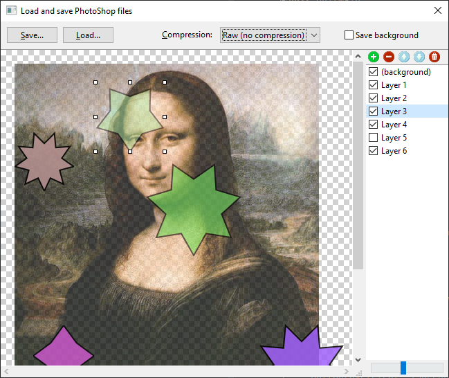 PSD import export